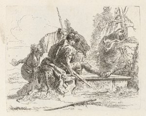 Two Soldiers and Two Women, from Various Capriccios