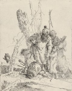 Two astrologers and a boy, from the Scherzi