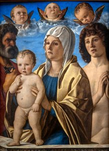 Madonna and Child with St. Peter and St. Sebastian by Giovanni Bellini