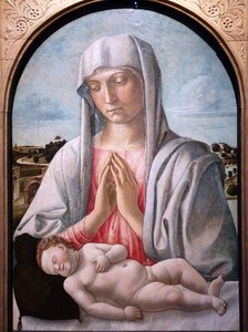Madonna Adoring the Sleeping Child by Giovanni Bellini