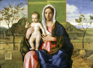Madonna and Child Blessing by Giovanni Bellini