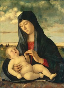 Madonna and Child in a Landscape, c. 1480-1485
