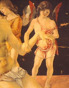 Pieta or Dead Christ Supported by Angels (detail)