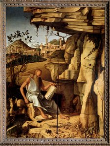 Saint Jerome in the Desert by Giovanni Bellini by Giovanni Bellini