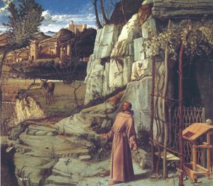 St. Francis in the Desert (St. Francis in Ecstasy) by Giovanni Bellini