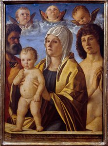 The Virgin and Child Jesus between St. Peter and St. Sebastian