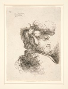 A Man in Profile, turned to right, from the series Les petites tetes by Giovanni Benedetto Castiglione