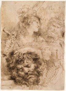 David with the Head of Goliath by Giovanni Benedetto Castiglione