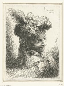 Head of a Young Man with an Earring (series title: Small Study of Heads with Oriental Headdresses)