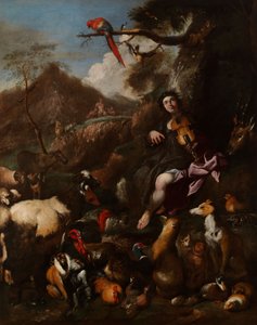 Orpheus Singing to the Animals by Giovanni Benedetto Castiglione