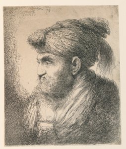 Portrait of a Man with a Turban by Giovanni Benedetto Castiglione