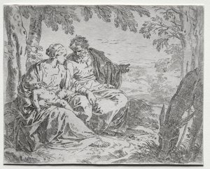 Rest on the Flight into Egypt by Giovanni Benedetto Castiglione