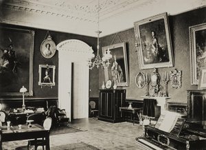 The Paskevich Residence in Gomel, Red Living Room, 1860s by Giovanni Bianchi