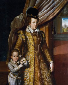 Portrait of Joanna of Austria, Grand Duchess of Tuscany, by Giovanni Bizzelli