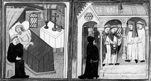Decameron, The Confession of Dying Ciappelletto; The Faithful are Invited to Devotion. First Day, Story 1 by Giovanni Boccaccio