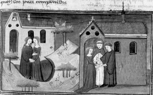 Decameron, Alibech is with a hermit; Alibech marries Neerbale. Third day, story 10