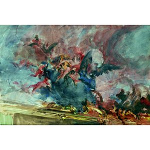 Project for Decoration, Part of a Ceiling by Tiepolo by Giovanni Boldini