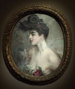 Portrait of Mme X with Pearl Necklace by Giovanni Boldini
