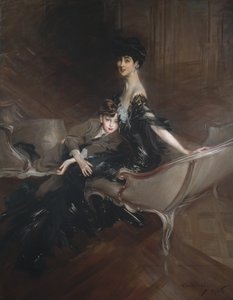 Consuelo Vanderbilt, Duchess of Marlborough, and Her Son, Lord Ivor Spencer-Churchill