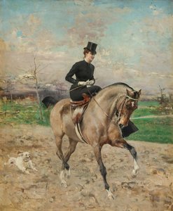 Horsewoman: Alice Régnault on Horseback by Giovanni Boldini