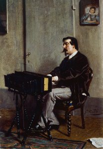 Painter Cristiano Banti at Harmonium