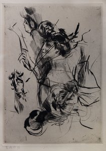 Portrait of a Young Woman with Figures