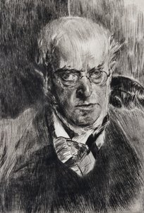 Portrait of the Painter Adolph Menzel (detail) by Giovanni Boldini