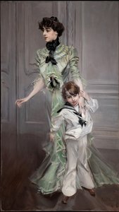 Portrait of Mrs. Hugo and Her Son, 1898