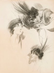 Three Studies for The Portrait of Dora di Rudinì Labouchère by Giovanni Boldini