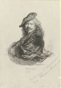 Portrait of Rembrandt Harmensz. van Rijn by Giovanni Caramelli