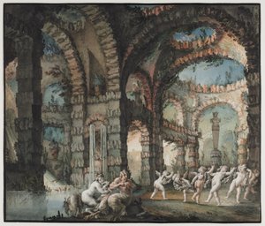 Family of Satyrs with Dancing Cherubs, c. 1775-76 by Giovanni David