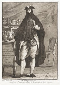 The Masked Man Taking Coffee