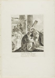 Christ Consoles the Weeping Women, plate eight from Stations of the Cross