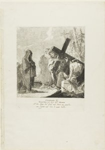 Christ Meets His Mother, plate four from Stations of the Cross