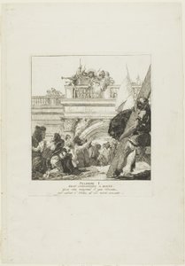 Christ is Condemned to Death, plate one from Stations of the Cross by Giovanni Domenico Tiepolo