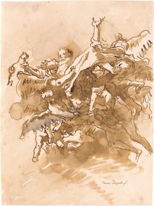 Saint Peter Carried to Heaven by Angels