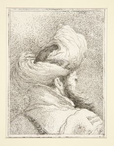Head of a Turk, from the series Raccolta di Teste, Libro Secondo (Collection of Heads, Book Two) by Giovanni Domenico Tiepolo