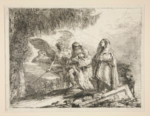 Joseph Carrying Jesus in his Arms, from the series Idee pittoresche sopra la fuga in Egitto (Flight into Egypt)
