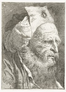 Man with Hat with Turned-Up Brim (Collection of Heads)