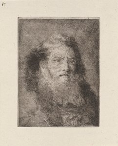 Old Man with Bare Head, from the Collection of Heads by Giovanni Domenico Tiepolo