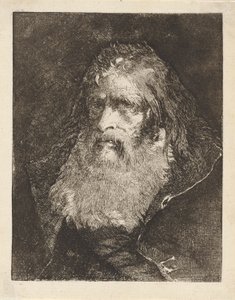 Old Man with Bare Head, from the Raccolta di Teste (Collection of Heads) by Giovanni Domenico Tiepolo