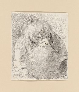 Old Man with a Beard and Long Hair, from the Collection of Heads by Giovanni Domenico Tiepolo
