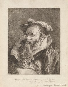 Old Man with a Beard, from the Collection of Heads by Giovanni Domenico Tiepolo
