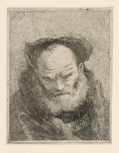 Old Man with a Beard, from the Raccolta di Teste (Collection of Heads) by Giovanni Domenico Tiepolo
