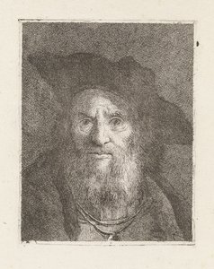 Old Man with a Hat, from the Collection of Heads by Giovanni Domenico Tiepolo