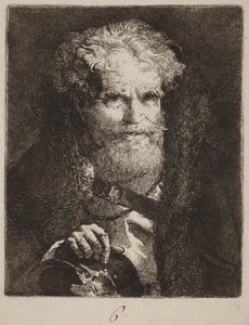 Old Man with a Helmet by Giovanni Domenico Tiepolo