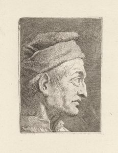 Profile of an Old Man, from the Raccolta di Teste (Collection of Heads) by Giovanni Domenico Tiepolo