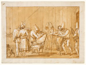 Punchinello is Helped to a Chair