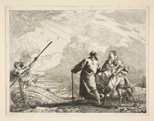 The Holy Family Arrives at the Edge of a River, from the Series Idee Pittoresche Sopra la Fuga in Egitto (Flight into Egypt)
