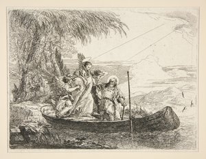 The Holy Family Enters a Boat, from the series Picturesque Ideas on the Flight into Egypt